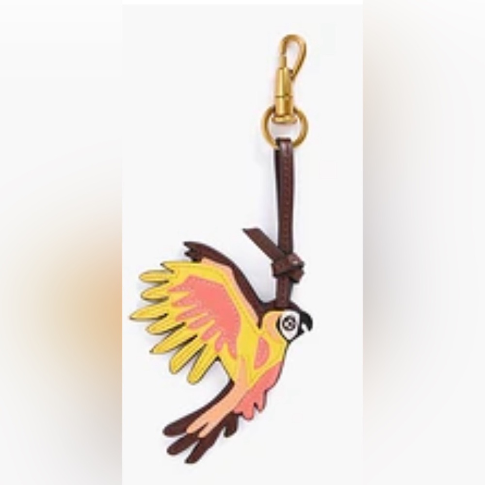 Zimmermann Leather parrot keychain